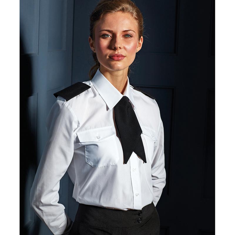Women's long sleeve pilot shirt - White Wom 8
